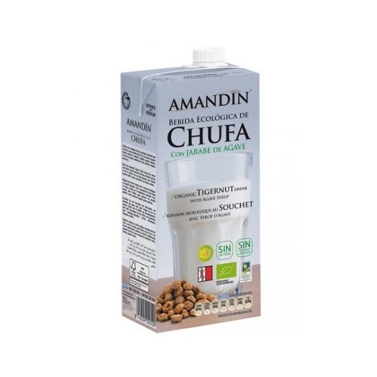Amandin Horchata Chufa Agave Bio 1000ml