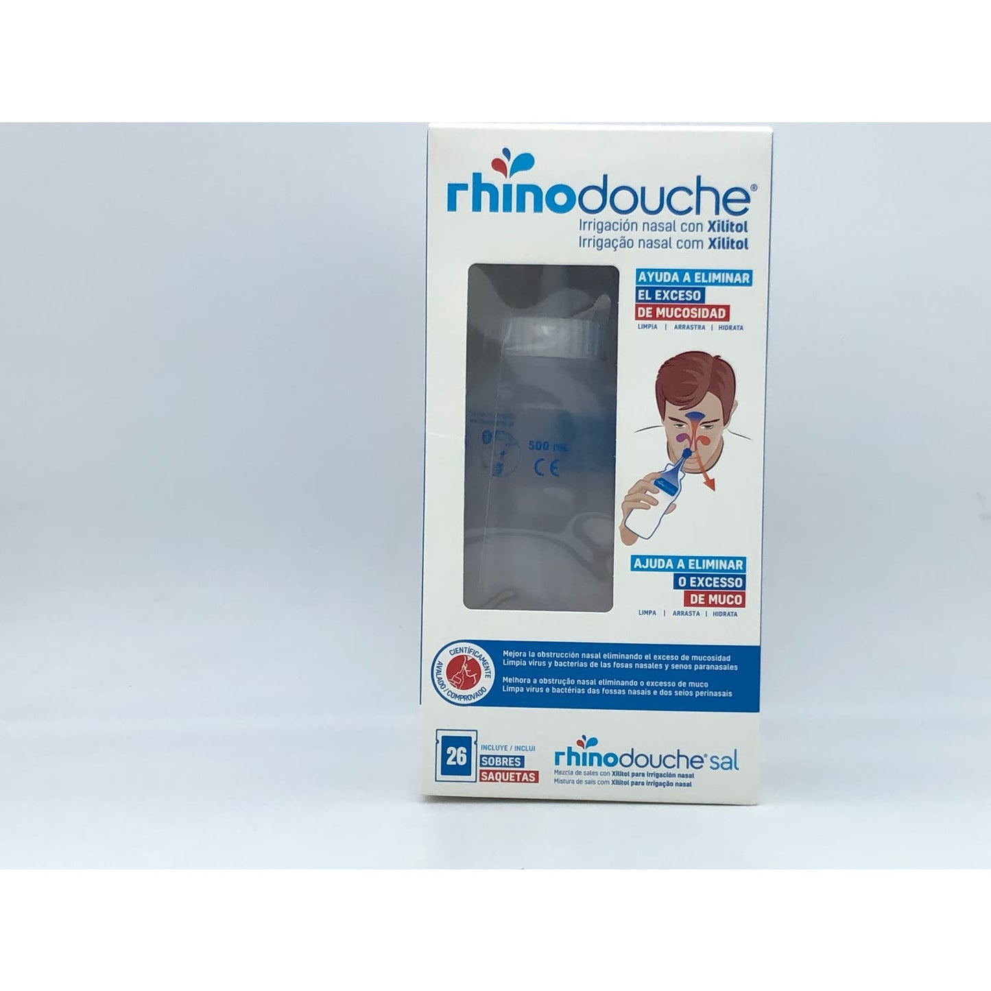 Rhinodouche Irrigador Nasal + Rhinodouche Sal 26 Sobres