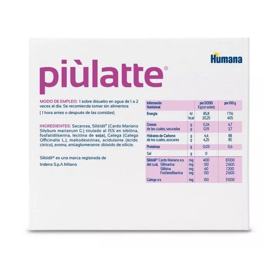 Piùlatte 14 Sobres