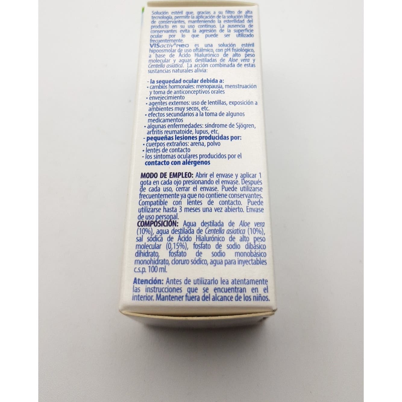Vis Activ Neo Gotas Esteriles Gotas Oculares Humectantes 10 Ml