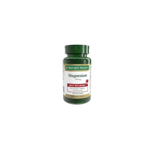 Nature's Bounty Magnesio 250mg 100 Comp.Recubiertos