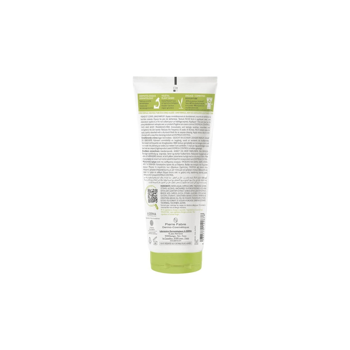 A-Derma Exomega Control Crema Emoliente 200ml