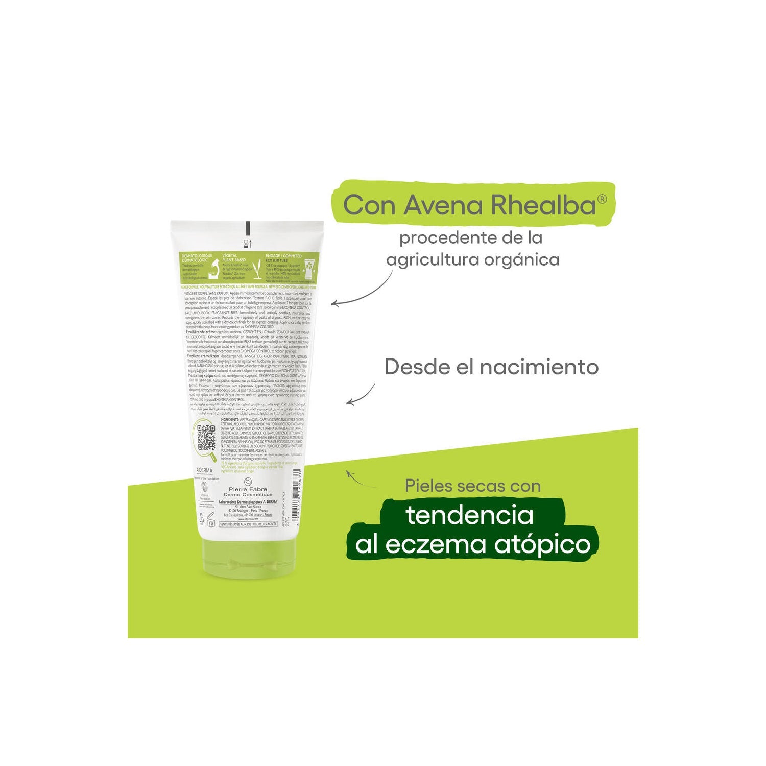 A-Derma Exomega Control Crema Emoliente 200ml