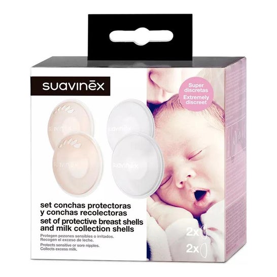 Suavinex Pack Conchas Protectoras + Conchas Recolectoras 1ud