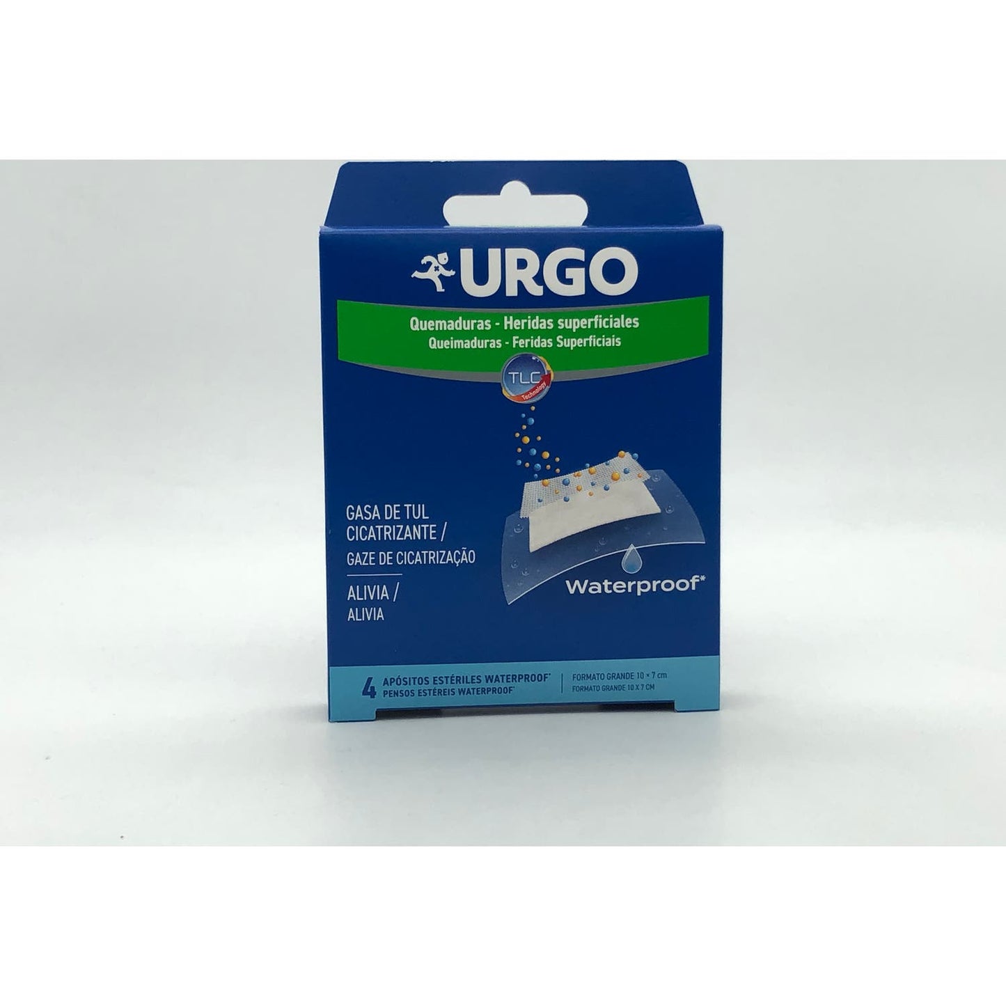 Urgo Quemaduras y Heridas Superficiales Waterproof 4 apósitos 10 x 7cm