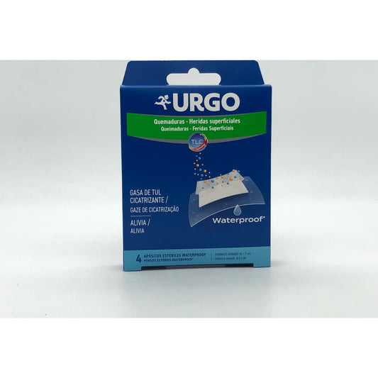 Urgo Quemaduras y Heridas Superficiales Waterproof 4 apósitos 10 x 7cm