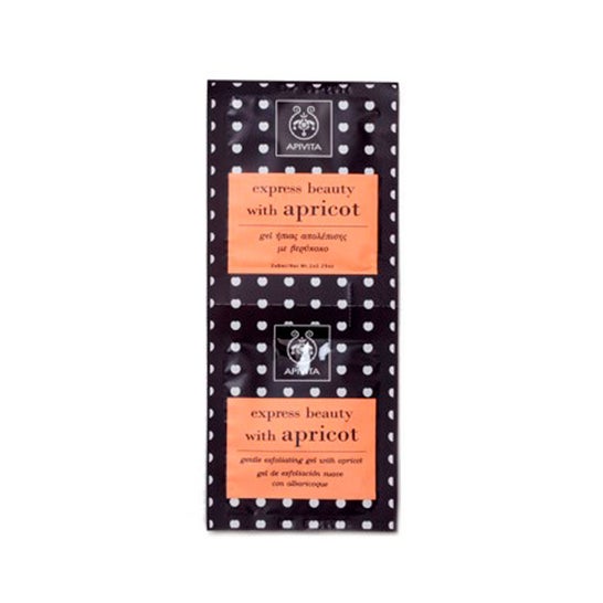 Apivita Express Beauty gel exfoliación albaricoque 2udsx8ml