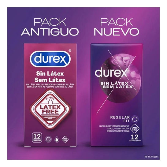 Durex Sin Látex Preservativos 12uds