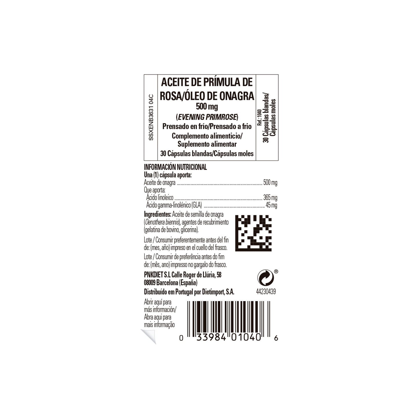 Solgar Aceite de Prímula de Rosa 500mg 30 perlas
