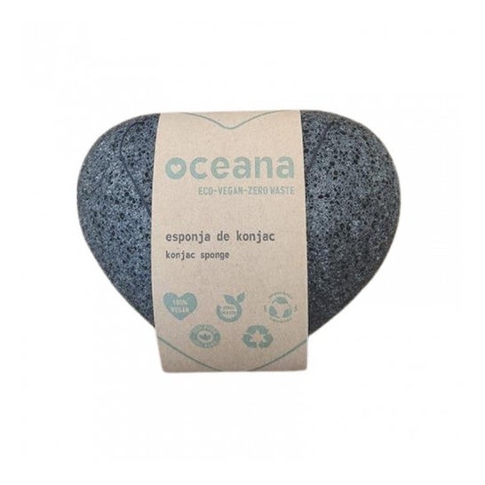 Oceana Esponja Corazón Konjac Eco Vegano 1 ud