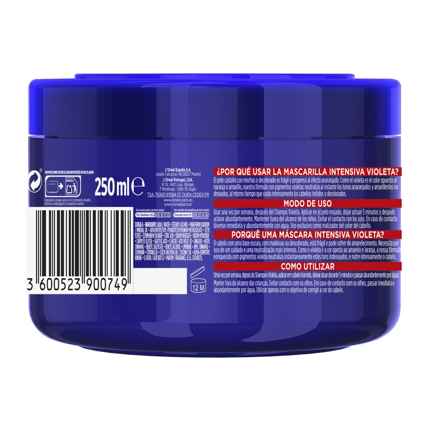 L'Oreal Elvive Color Live Violet Intensive Mask 250 ml