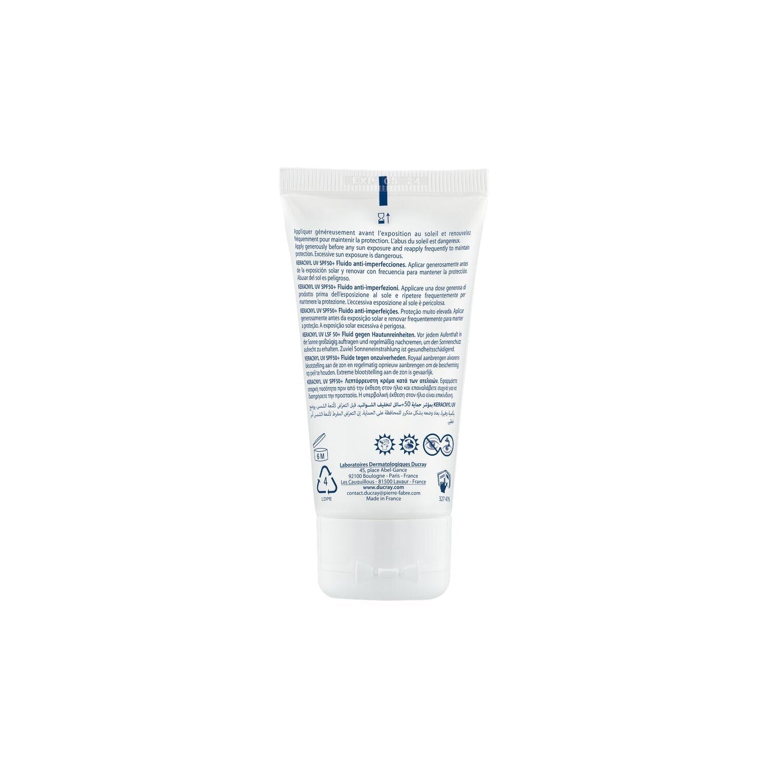 Ducray Keracnyl UV Fluido Antimperfecciones SPF50+ 50ml