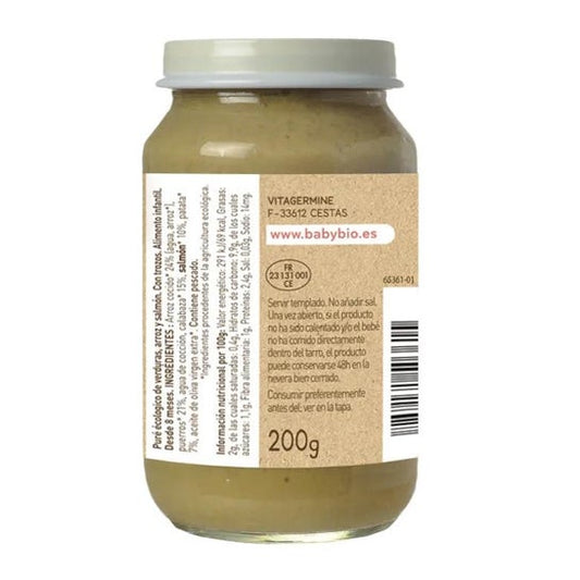 BabyBio Menú Tradición Salmón 200g