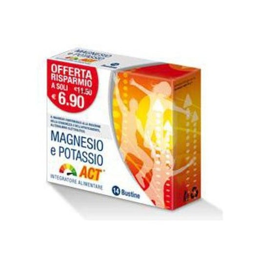Magnesio y potasio ACT 14sobres