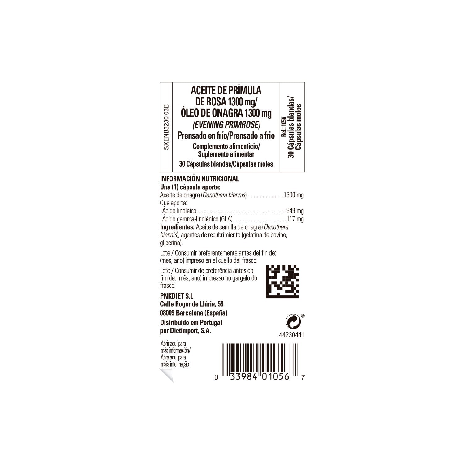 Solgar Aceite de Prímula de Rosa 1300mg 30 perlas