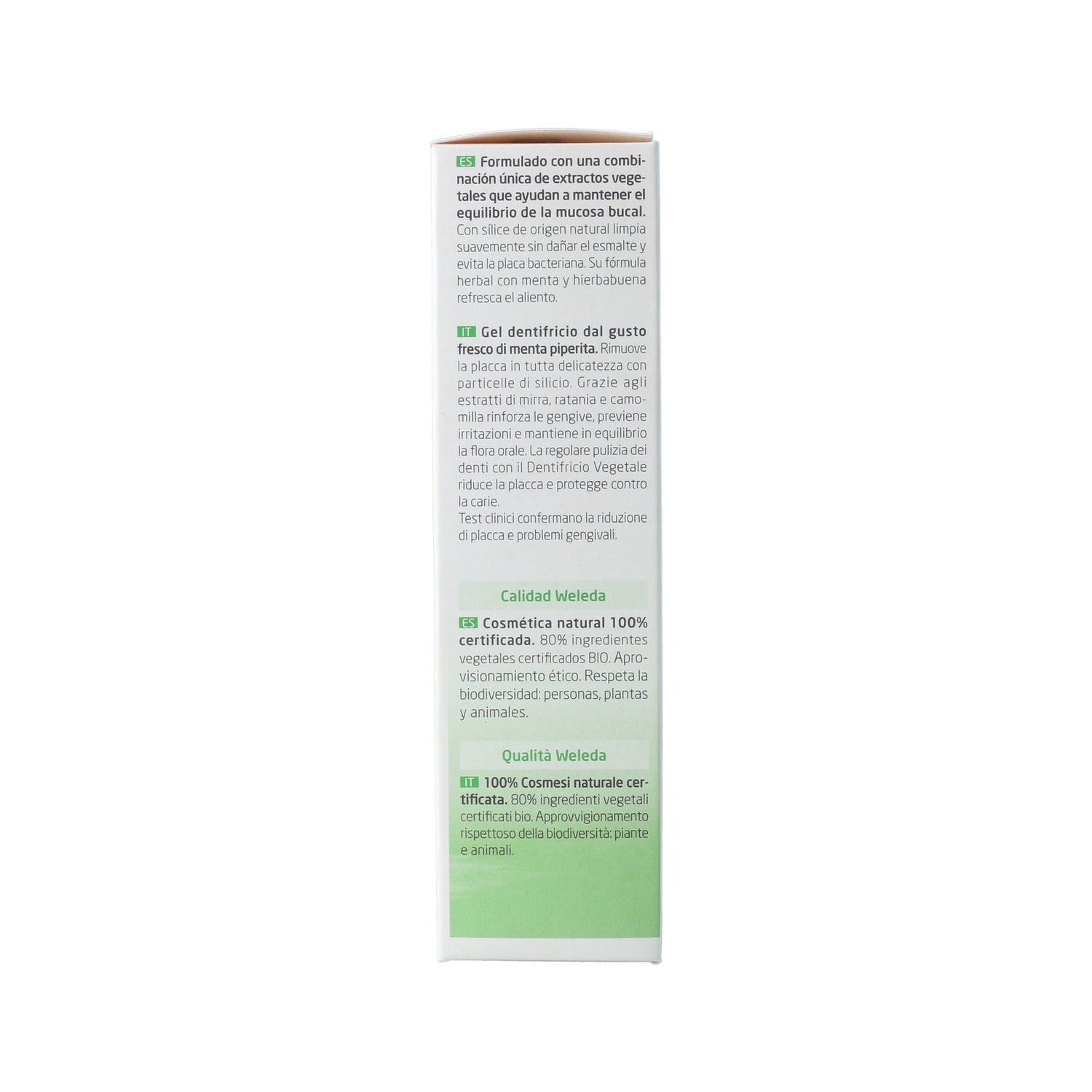 Weleda Gel Dentífrico Vegetal Sabor Menta 75ml