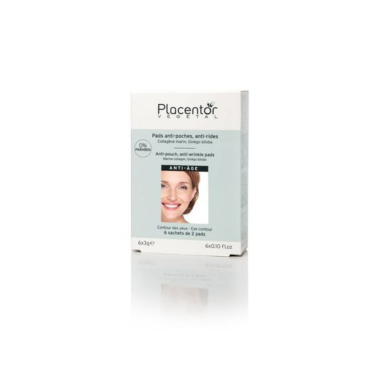 Placentor Vegetal Parches Contorno de Ojos Antiojeras y Antiarrugas 2x6 uds