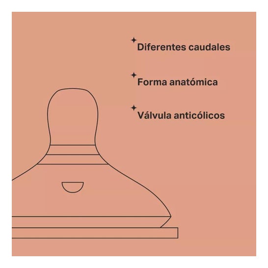 Tommee tetina silicona flujo rápido 2uds