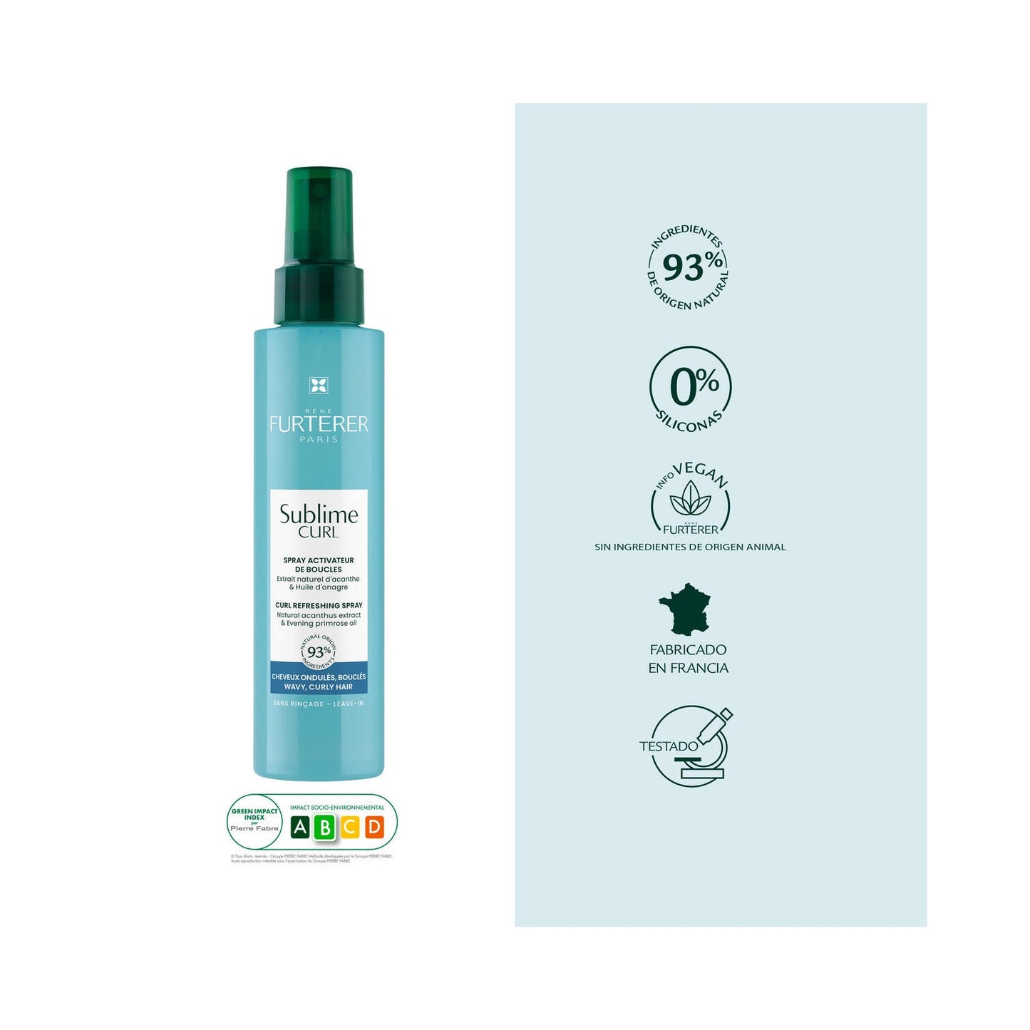 René Furterer Sublime Curl Spray Activador de Rizos 150ml