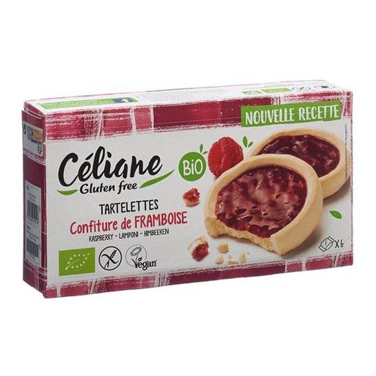Céliane Tartaletas de Frambuesa Bio 130 g