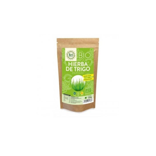 Solnatural Hierba Trigo Polvo Bio sin Gluten Vegano 125g