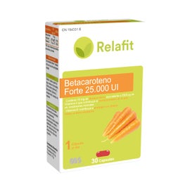 Relafit Betacaroteno Forte 25000 Ui 30 cápsulas