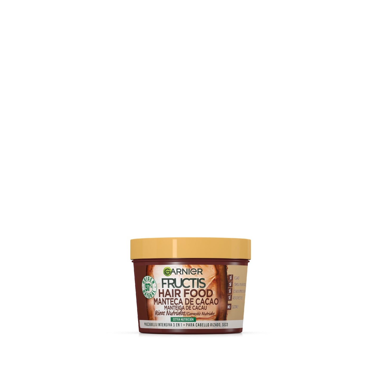 Garnier Fructis Hair Food Manteca de Cacao Mascarilla Rizos Nutridos 390 ml