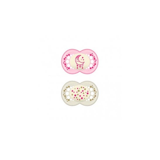 MAM Baby Chupete Silicona Original Night + 6 M R Pack D