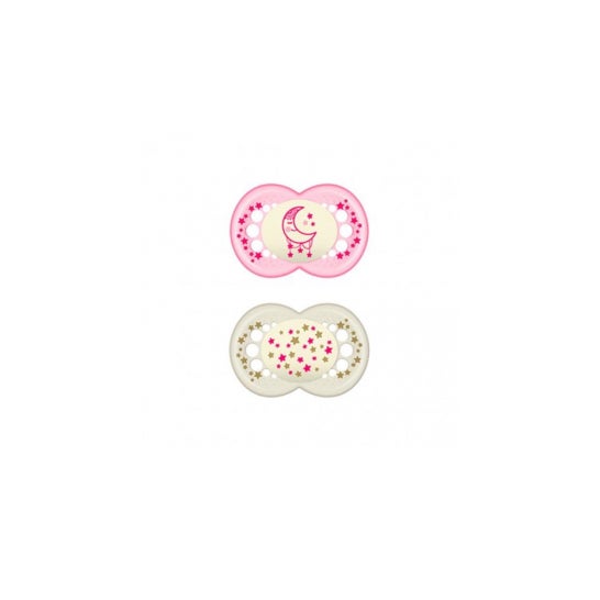 MAM Baby Chupete Silicona Original Night + 6 M R Pack D