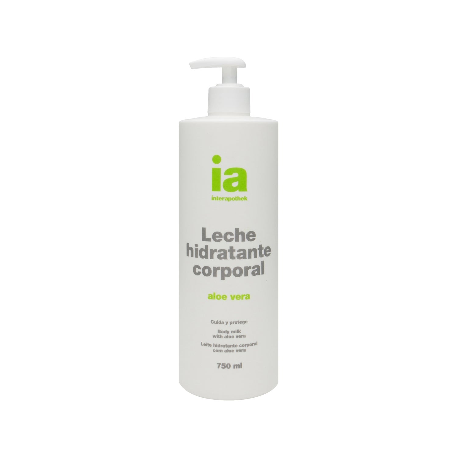 Interapothek leche hidratante corporal aloe vera 750ml