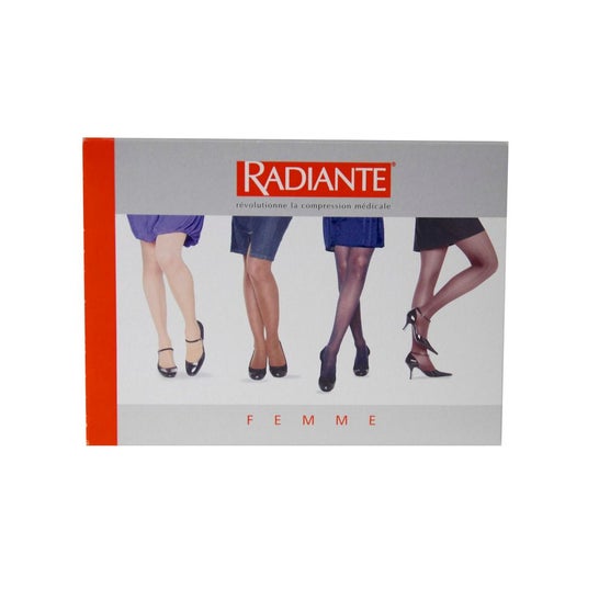 Radiante Microvoile C2 Media al Muslo Mujer Negro M1 1 Par
