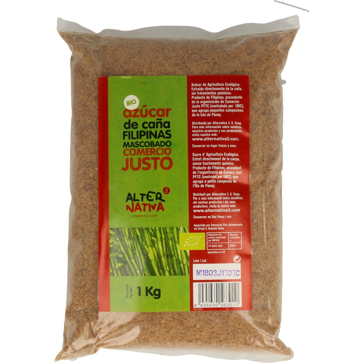 Alternativa3 Azúcar de Caña Mascobado 1kg