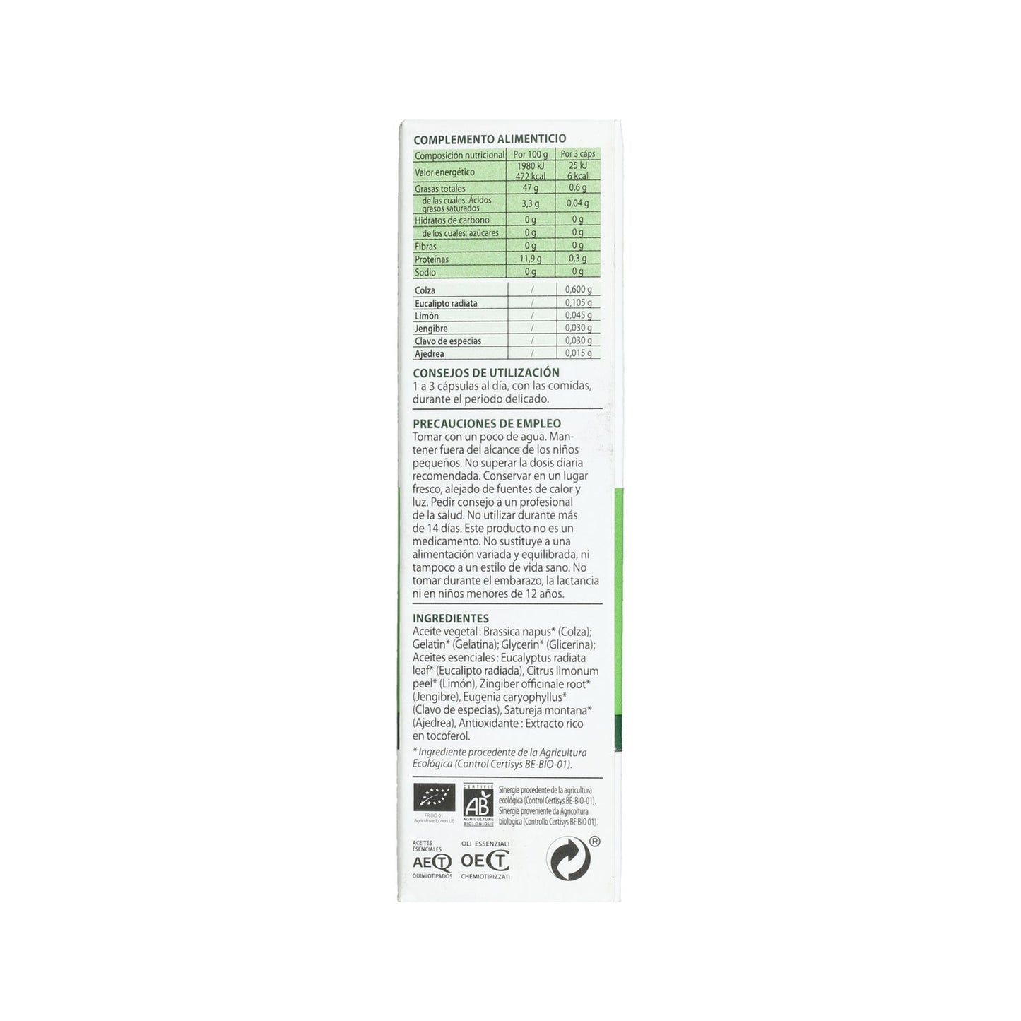 Pranarôm Aromaforce Cápsulas Defensas Naturales BIO 30uds