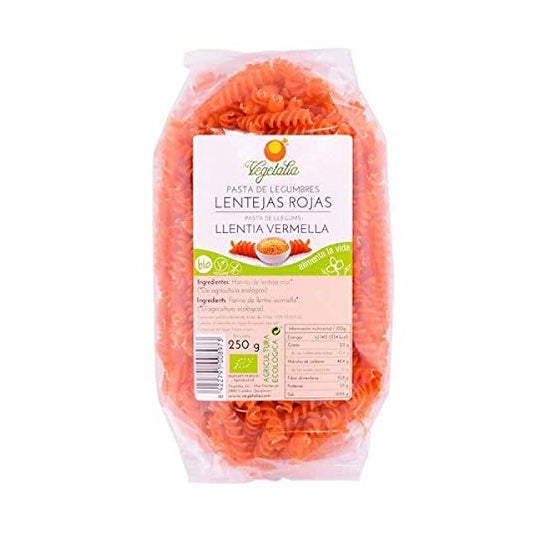 Vegetalia Espirales Lentejas Rojas Bio 250g