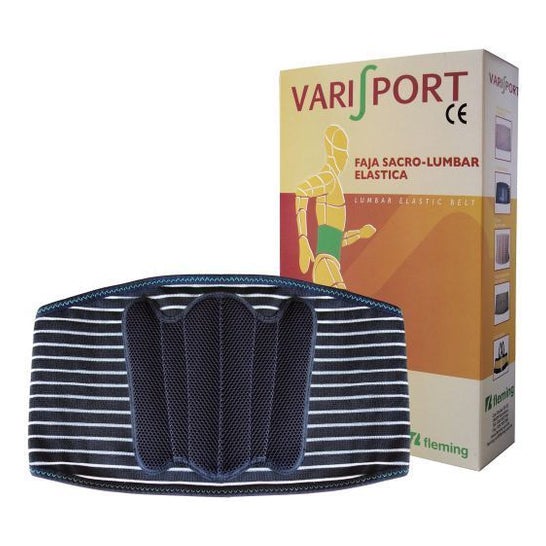 Fleming Faja Varisport Sacrolumbar Velcro Motorista EG +110cm Negro 1ud