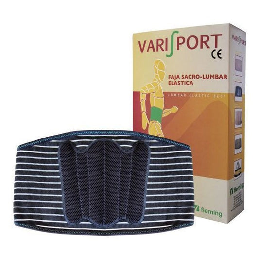 Fleming Faja Varisport Sacrolumbar Velcro Motorista EG +110cm Negro 1ud
