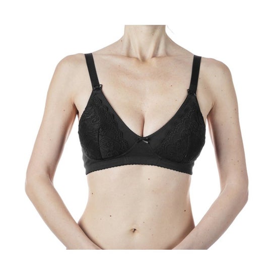 Chicco Sujetador Lactancia Algodón Negro Talla 4D 1ud