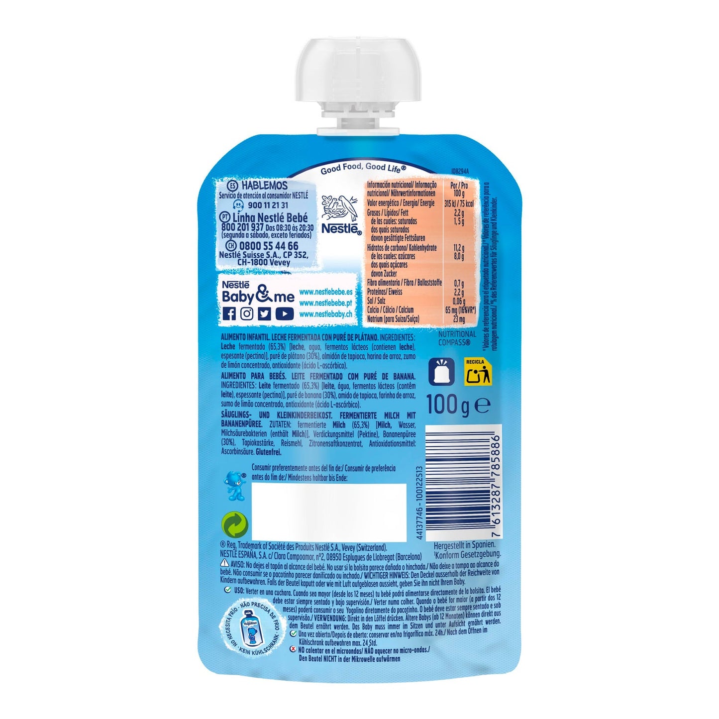 Nestle Yogolino sin Azúcares Añadidos 100g