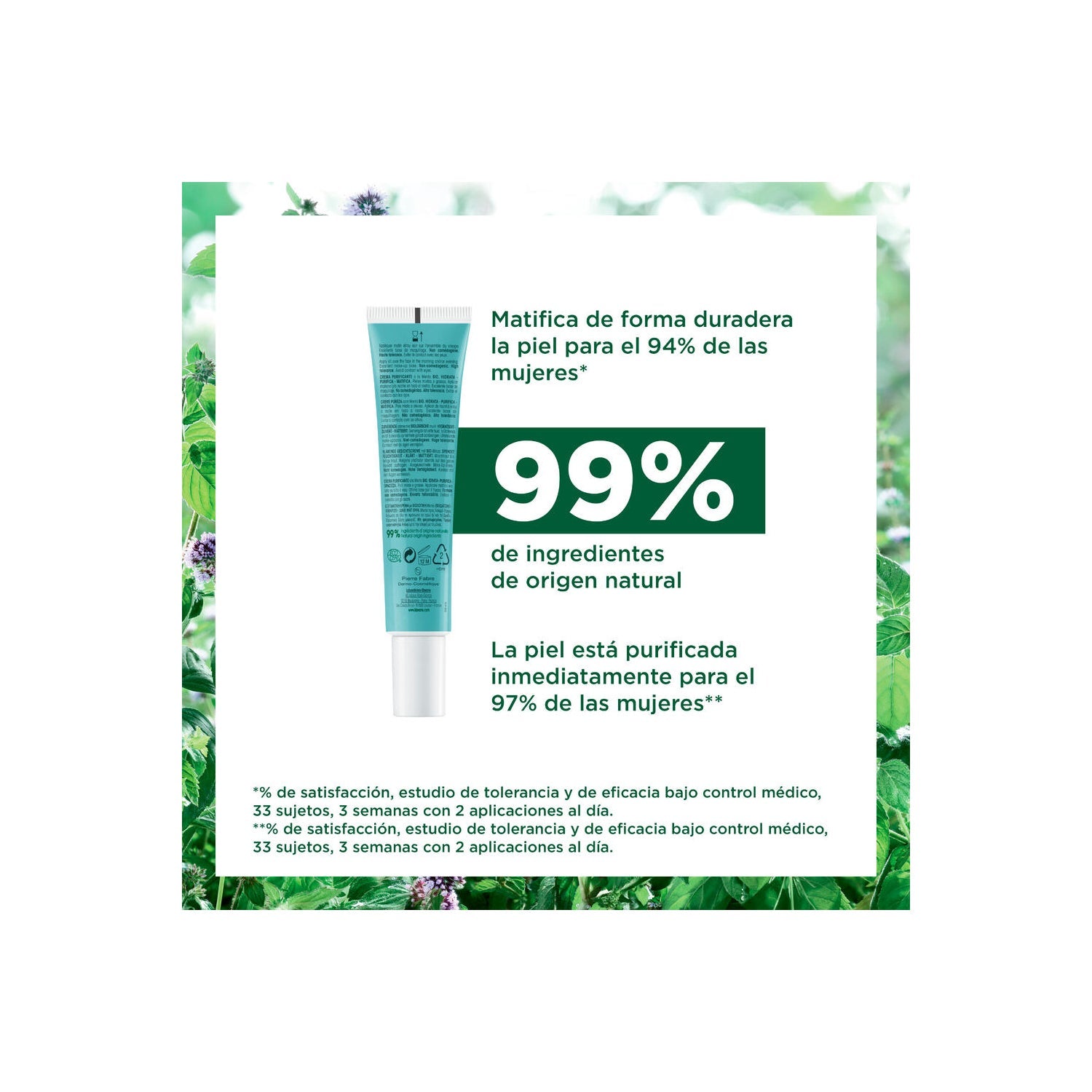 Klorane Crema Purificante a la Menta BIO 40ml