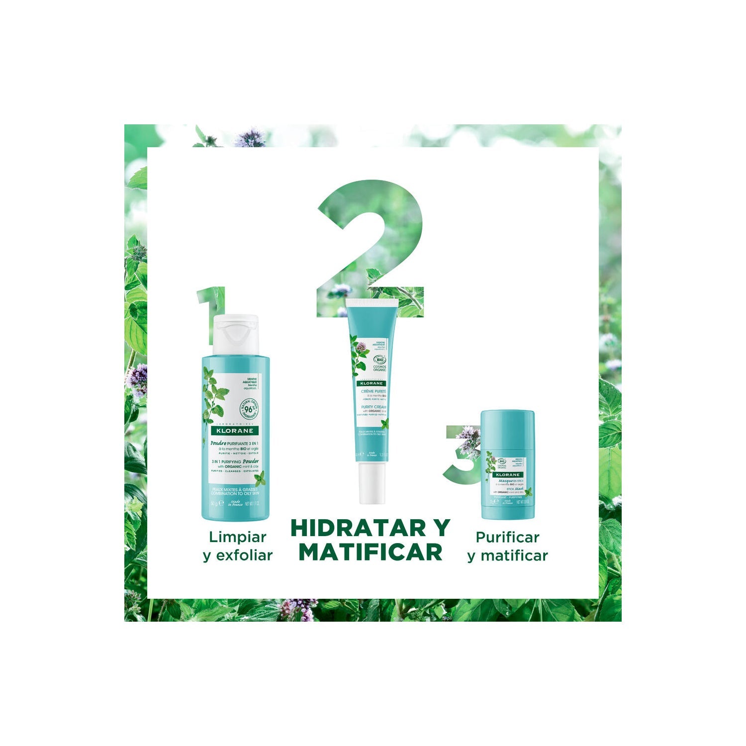 Klorane Crema Purificante a la Menta BIO 40ml