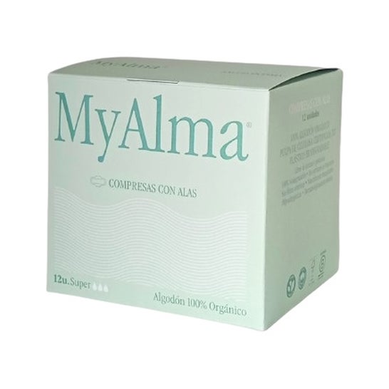 My Alma Compresa Algodon Orgánico Super 12uds