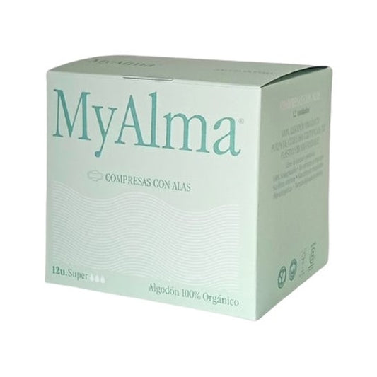 My Alma Compresa Algodon Orgánico Super 12uds
