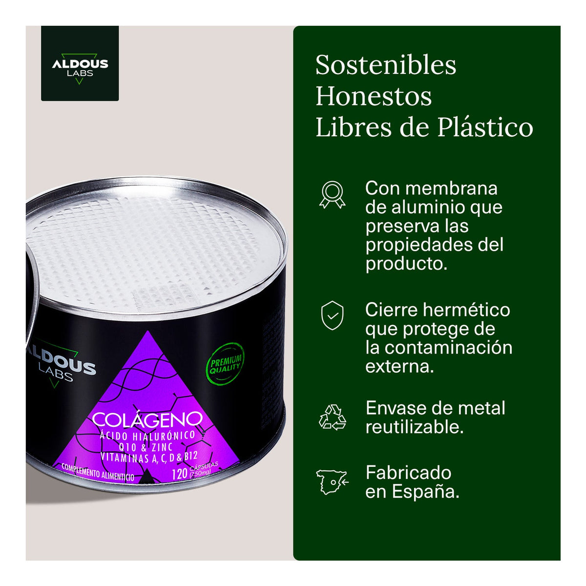 Aldous Labs Colágeno 120caps