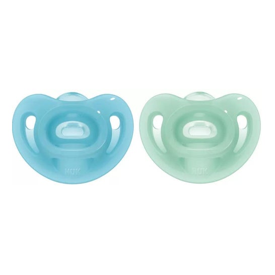 Nuk Chupete Silicona Sensitive 0-6M 2uds