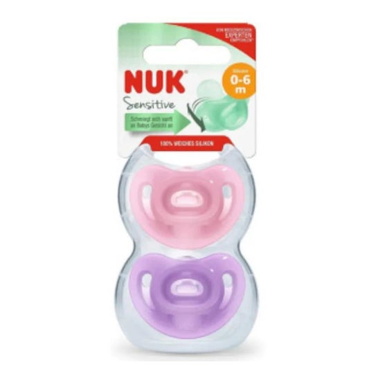Nuk Chupete Silicona Sensitive 0-6M 2uds