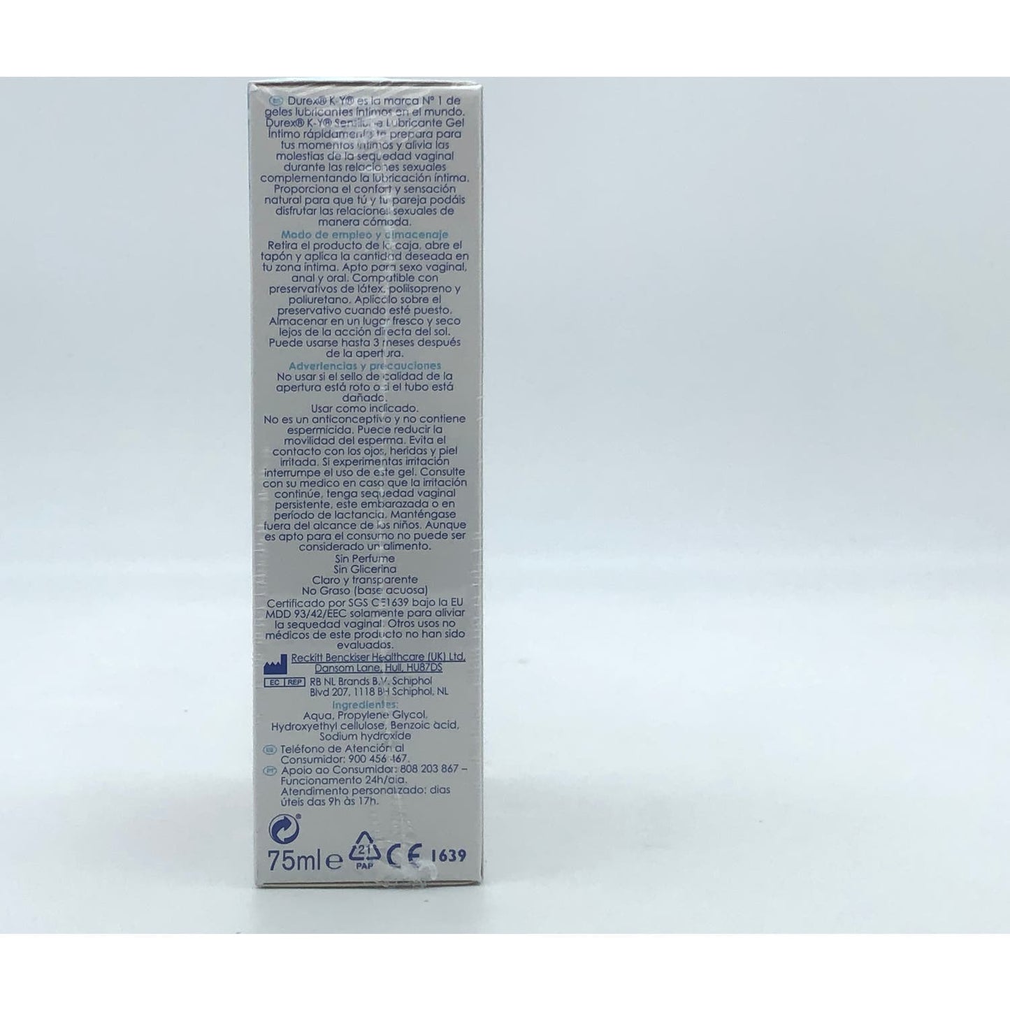Durex KY Sensilube Gel Íntimo Lubricante 2x75ml
