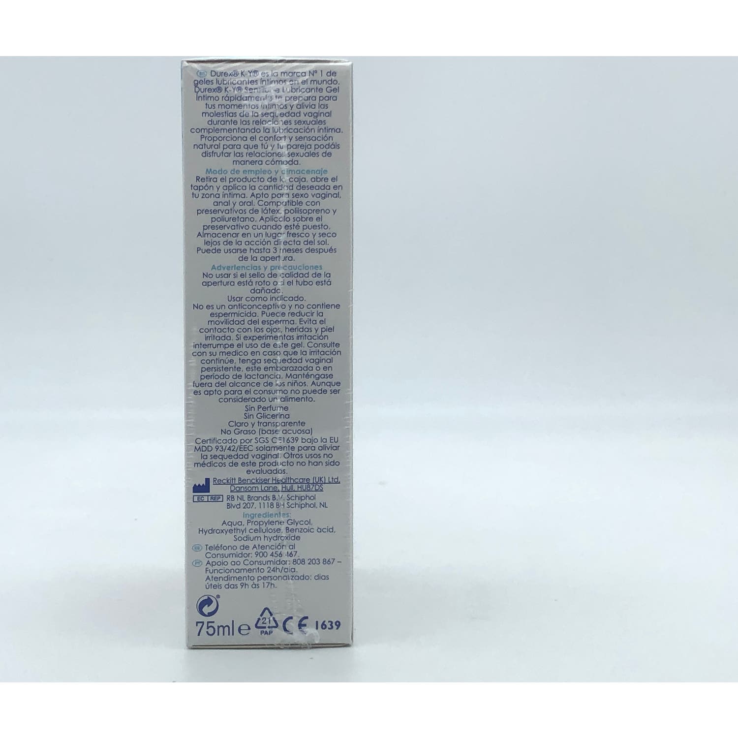Durex KY Sensilube Gel Íntimo Lubricante 2x75ml
