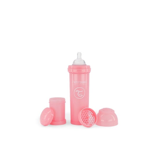 Twistshake Biberón Anticólico 330ml Rosa