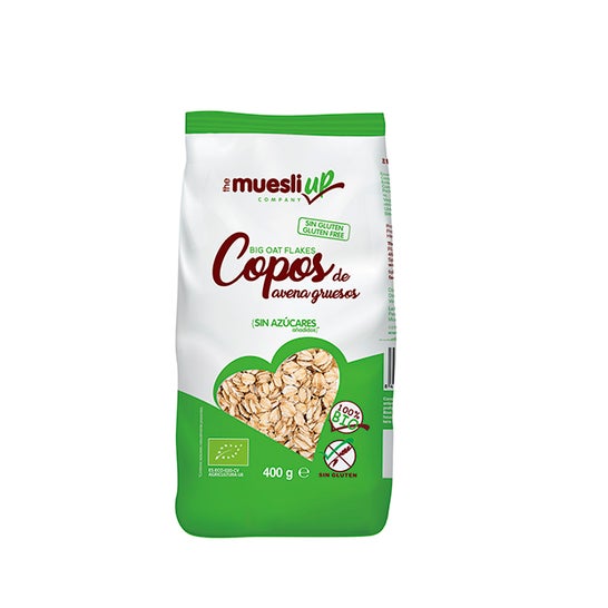 The Muesli Up Copos Avena Gruesos Sin Gluten Bio 400 g