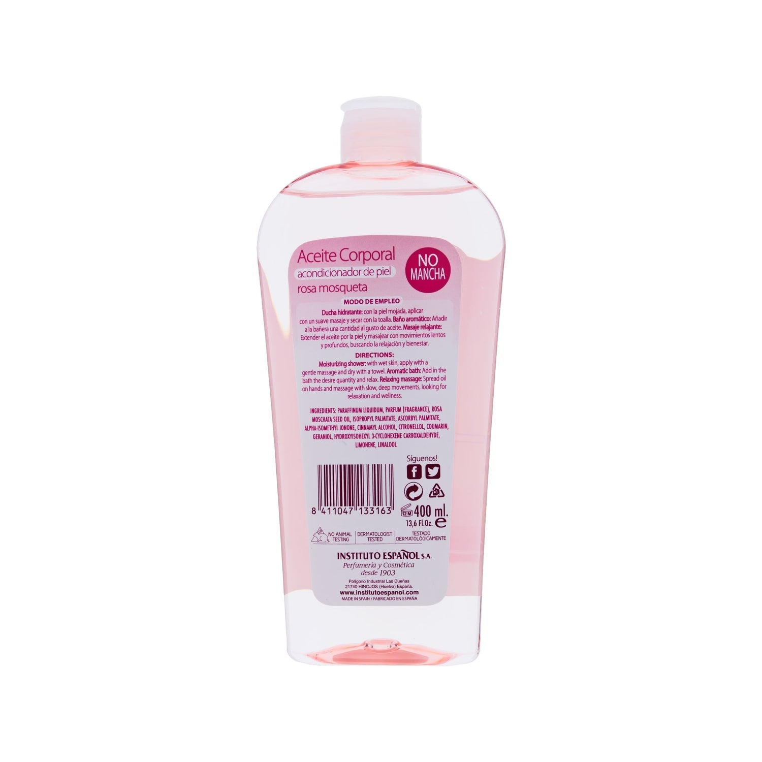 Instituto Español Aceite Corporal de Rosa Mosqueta 400ml